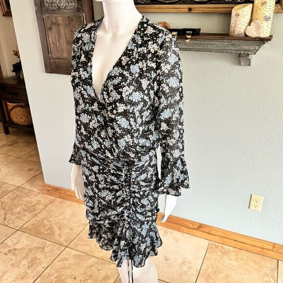 Veronica Beard Sean Silk Floral Mini Dress Size 6 - Picture 6 of 16